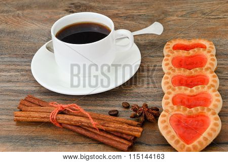 Cookies in the Shape of Hearts.