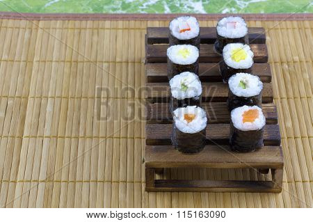 Japanese seafood sushi set
