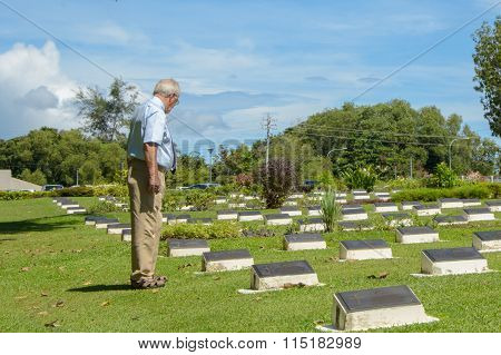 Veterans cemetery in Rememberance Day At Labuan FT, Malaysia