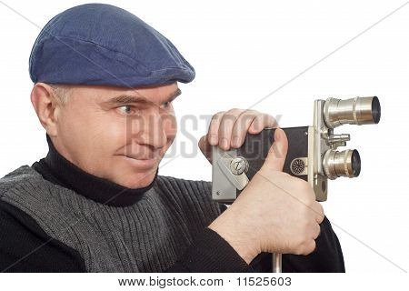 Görüntü yönetmeni kamera Retro