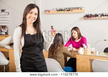 Choose Your Favorite Nail Polish In This Salon