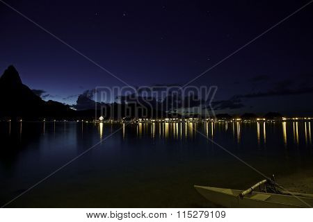 Bora Bora at night