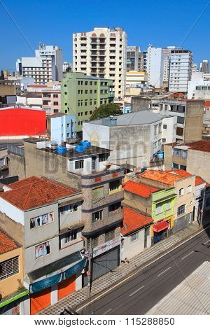 SOROCABA, BRAZIL - May 06: Downtown Sorocaba in Brazil on May 06, 2015 Sorocaba is a automotive hub and a manufacturing center where textiles, cement, vegetable oils, and machinery are made.