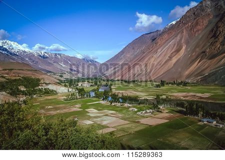 Mountain valley in Karakorum