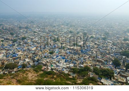 View Of Jodhpur, The Blue City From Mehrangarh Fort