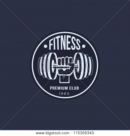 Fitness Emblems Vector Set
