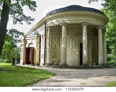 Temple of Diana in a park in Arkadia near Lowicz, Poland