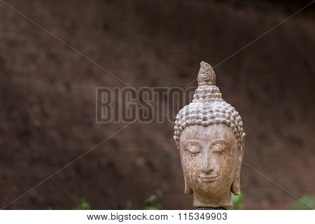 Buddha Statue In Wat Umong, Chiang Mai, Travel Thai Temple In Northern Thailand, Thailand