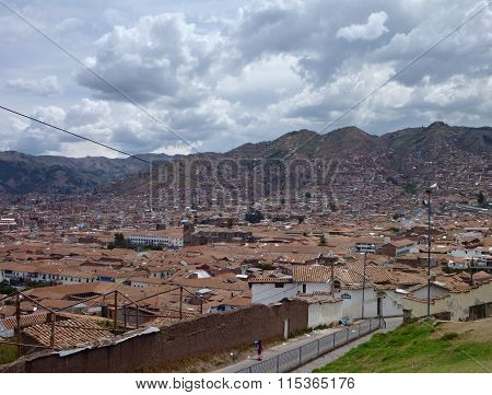 An Aerial View Of Cusco