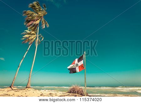 Caribbean Beach In Dominican Republic