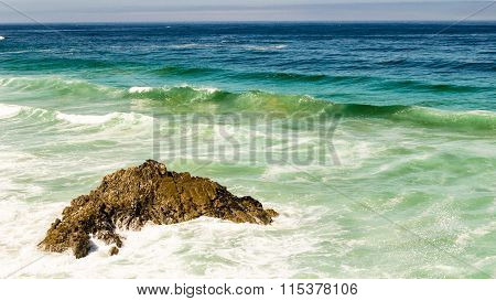 waves and rocks