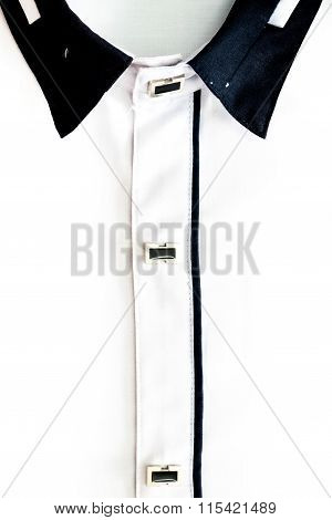White T-shirt Fabric Texture Background.