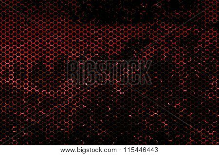 Black And Red Metallic Mesh Background Texture