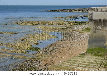 Shingle Beach Near Brighton Marina, Sussex, England