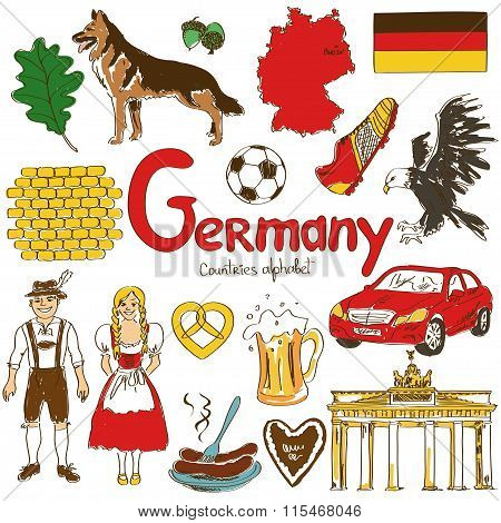 Collection Of Germany Icons