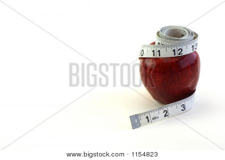 測定テープとアップル