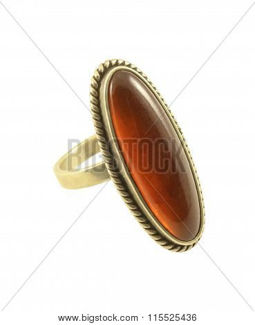 Ring With Amber