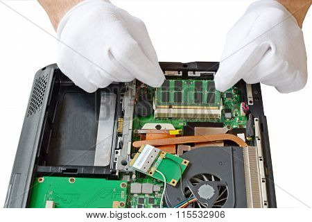 Replacement Of Components On A Laptop