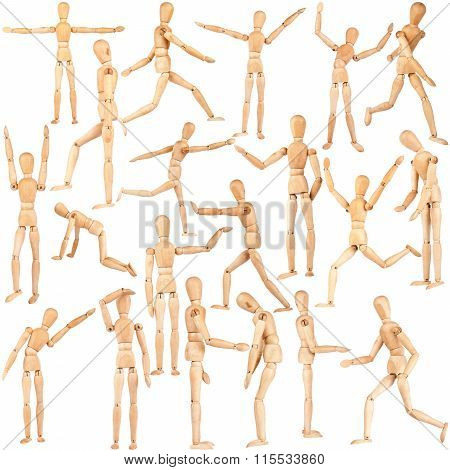 Set Of Wooden Dummies