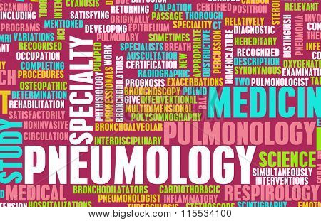 Pneumology or Pneumologist Medical Field Specialty As Art