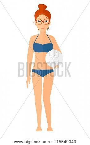 Beach volleyball player.