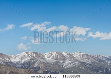 Winter mountains in Qusar region of Azerbaijan