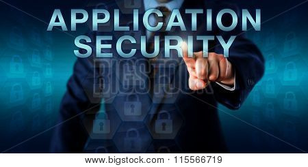 Executive Pushing Application Security Onscreen