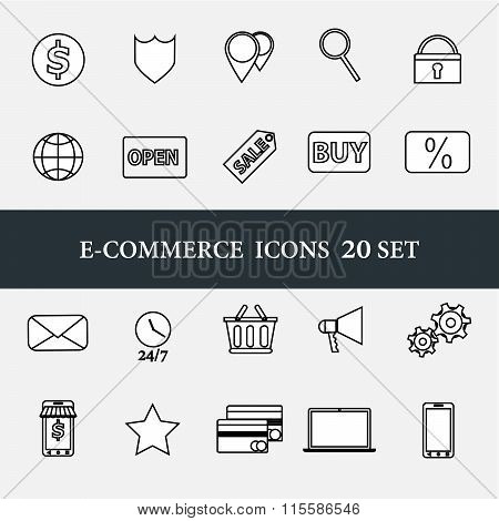 E-commerce icons pack