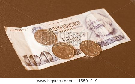 Ddr Banknote Vintage