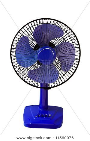 Ventilador de mesa azul