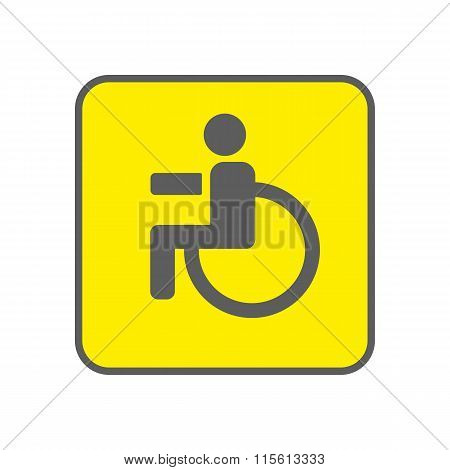 Disabled Person Vector Icon
