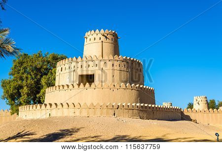 Tower Of Al Jahili Fort In Al Ain, Uae