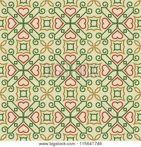 Vector seamless tile pattern background.