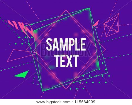 Abstract geometric  colorful vector background.