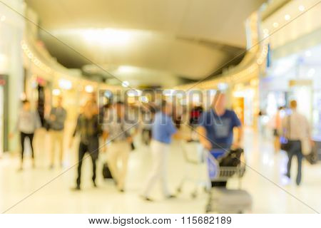 Abstrast Blurred background : airport boarding area