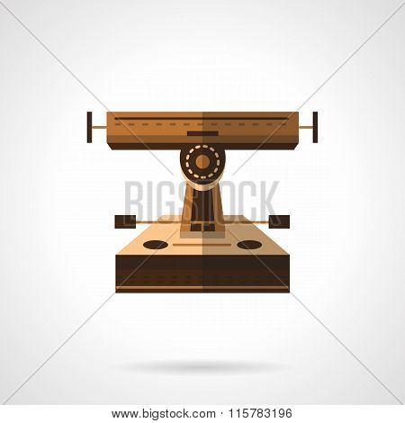 Longboard part flat color vector icon. Suspension