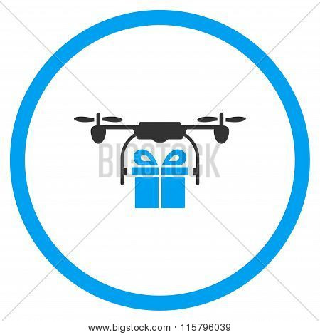 Gift Copter Shipment Icon