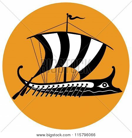 Trireme black & white