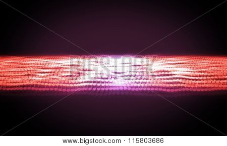 Music theme wave with notes abstract background
