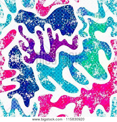 Graffiti Colored Seamless Texture Vector Illustration