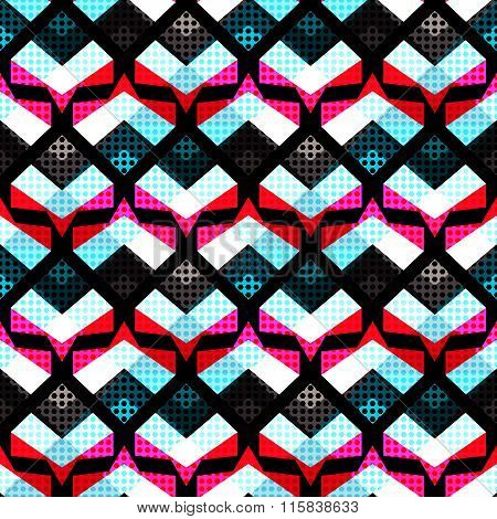 Psychedelic Abstract Geometric Seamless Background