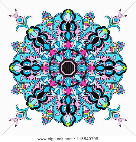 Mandala. Beautiful Vintage Elements. Vector Illustration