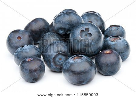 blueberry or bilberry or blackberry or blue whortleberry or huckleberry isolated on white background cutout