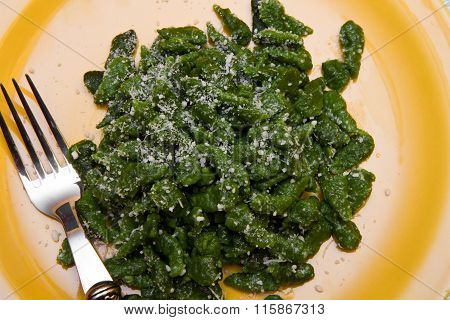 Spatzle Dumplings Green Pasta From South Tyrol - Trentino Food