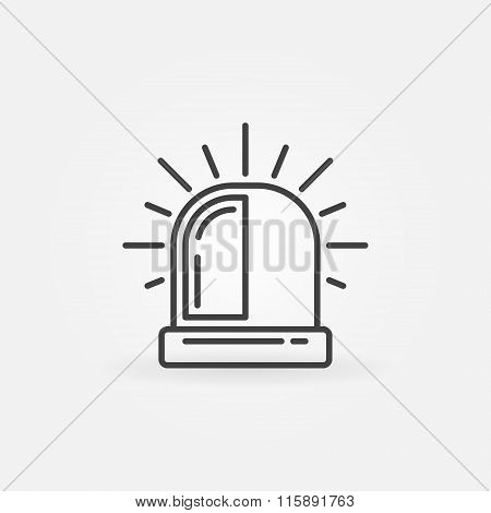 Siren linear icon