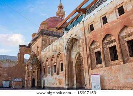 Ishak Pasha Palace winter ground. 19 January 2016 Dogubayazit - Agri - TURKEY