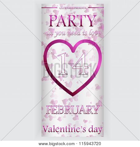 Valentine's Day Party Flyer