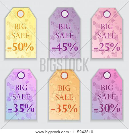 Valentine's Day Sales Tag Set
