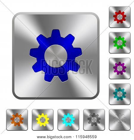 Steel Settings Buttons