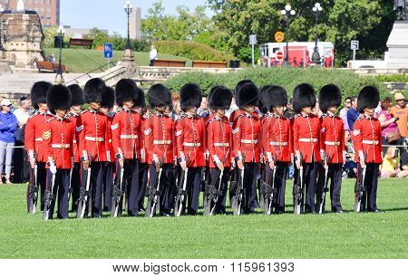 Changing Guard Ceremony at Parliament Hill, Ottawa